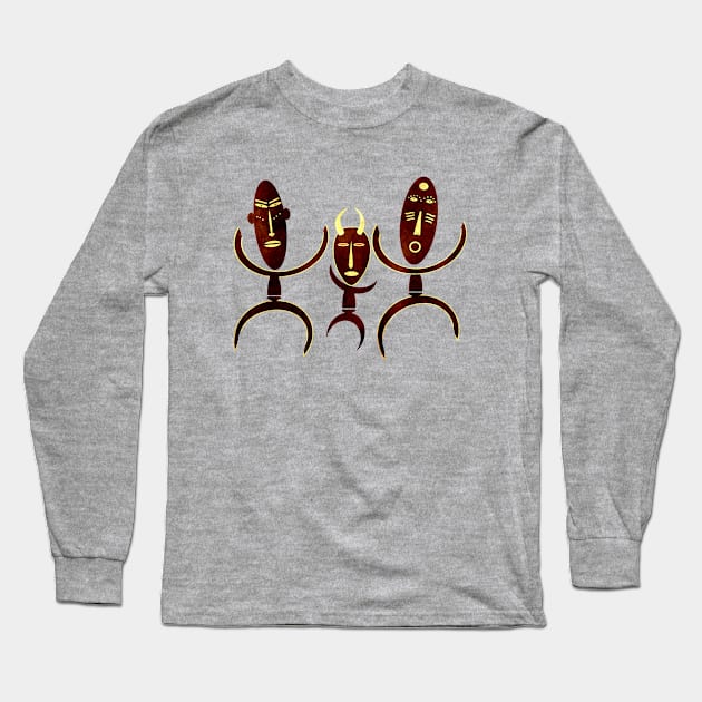 african tribal art Long Sleeve T-Shirt by omitay